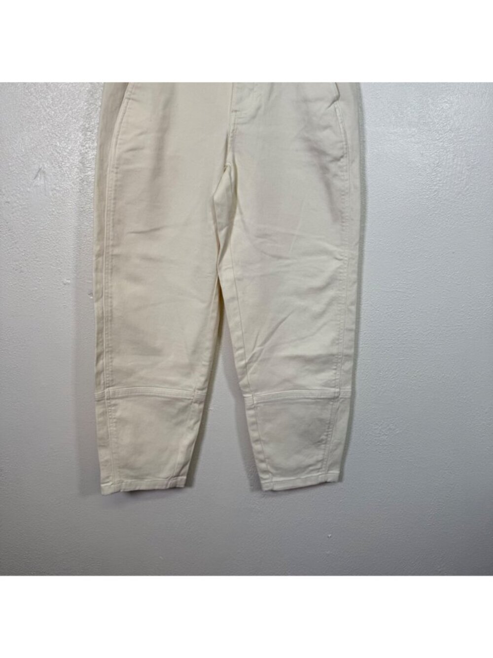 Everlane Women's Bone Organic Cotton Barrel Utility Pants Size 00 Ankle Relaxed - Picture 12 of 16